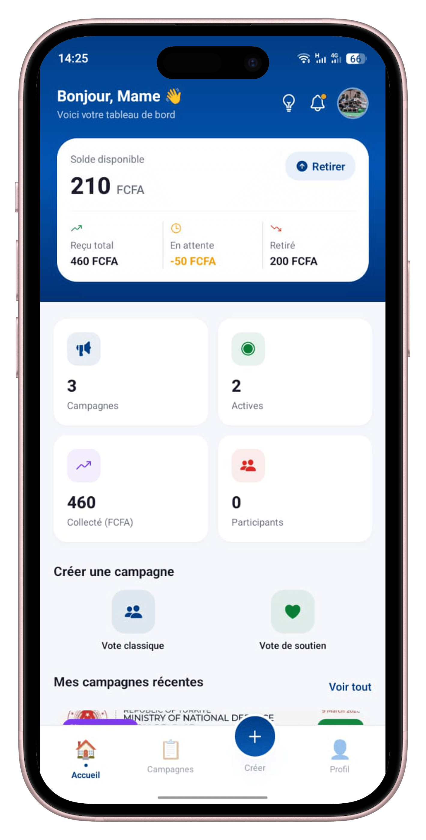 VotePlus App - Écran 2