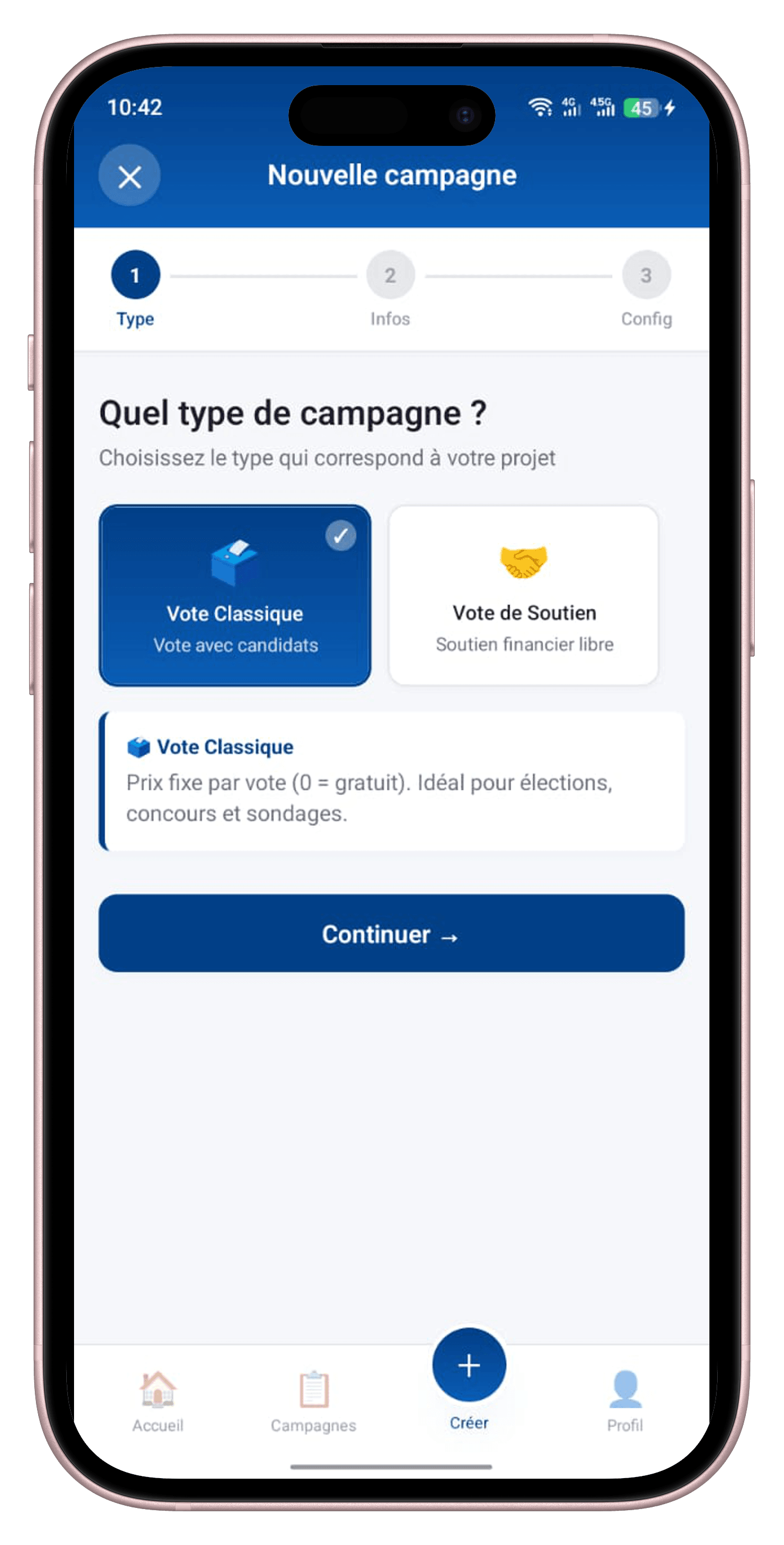 VotePlus App - Écran 3