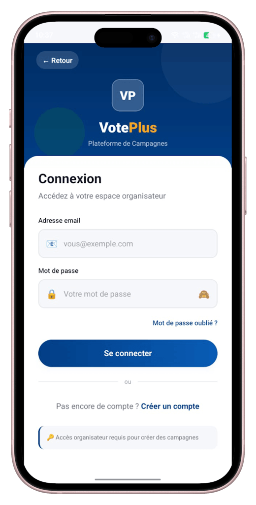 VotePlus App - Écran 8